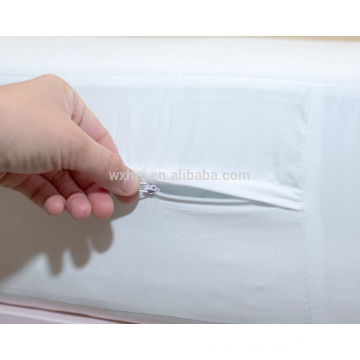 Hôtel 100% coton Queen Size Zipper Fitted Sheets